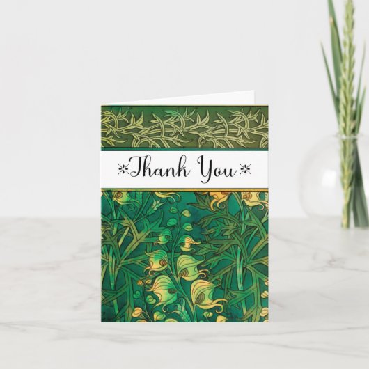 アールデコガーデンサンキューノート サンキューカード (正面)