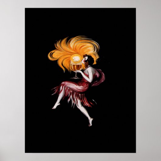 アールデコガールヴィンテージポスター ポスター (正面)