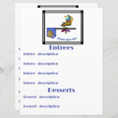 アールデコキッチンビストロパーソナライズされた (正面/裏面)