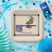 アールデコキッチンビストロパーソナライズされた ペーパープレート (パーティー)