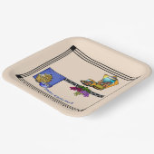 アールデコキッチンビストロパーソナライズされた ペーパープレート (傾斜あり)