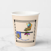 アールデコキッチンビストロパーソナライズされた 紙コップ (正面)