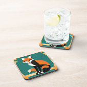 アールデコキツネコースターセット コースター (右側)