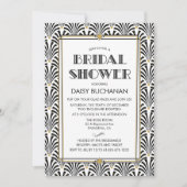 アールデコギャツビーのブライダルシャワーへの招待 招待状 (正面)