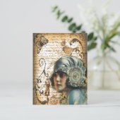 アールデコギャツビーガールパリファッショニスタ ポストカード (スタンド正面)