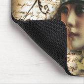 アールデコギャツビーガールパリファッショニスタ マウスパッド (コーナー)