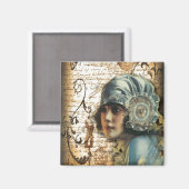 アールデコギャツビーガールパリファッショニスタ マグネット (正面/裏面)