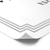 アールデコギャツビーシルバーゲストブックサイン18x24 ポスター (角)