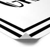 アールデコギャツビースタイルフォトブースプリント ポスター (角)