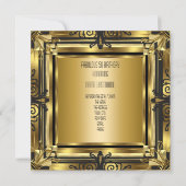 アールデコギャツビーファブラス50 50th誕生日レトロ3 招待状 (裏面)