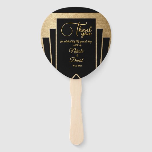 アールデコギャツビー結婚ズ ハンドファン (裏面)