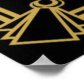 アールデコギャツビー食べスタイル「Drink be結婚した」プリント ポスター (角)