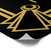 アールデコギャツビー「お願い離れアドバイス」プリント ポスター (角)