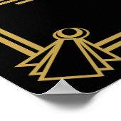 アールデコギャツビー「お願離れい」プリント ポスター (角)