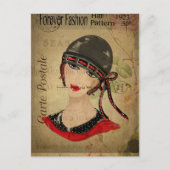 アールデコギャラリーガール ポストカード (正面)