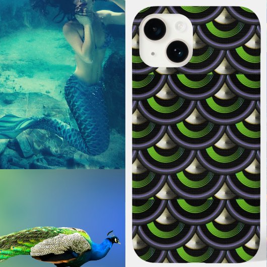 アールデコクジャクの人魚はかりで測 Case-Mate iPhoneケース