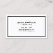 アールデコクラシックモノグラムイニシャルロゴII 名刺 (裏面)