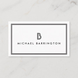 アールデコクラシックモノグラムイニシャルロゴII 名刺