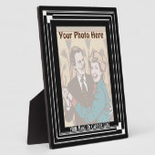 アールデコクラシック(垂直パーソナライズされた-) フォトプラーク (側面)