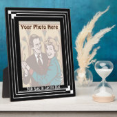 アールデコクラシック(垂直パーソナライズされた-) フォトプラーク (側面)