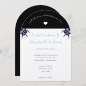 アールデコクリスチャンフラワー結婚式招待状 招待状 (正面/裏面)