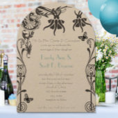 アールデコクリスチャンフラワー結婚式招待状 招待状