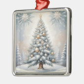 アールデコクリスマスツリーとゴールデンラッシュオーナメント メタルオーナメント (左)