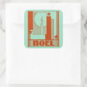 アールデコクリスマス スクエアシール (バッグ)