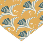 アールデコクレーン – 黄色の背景 ショートテーブルランナー (コーナー)