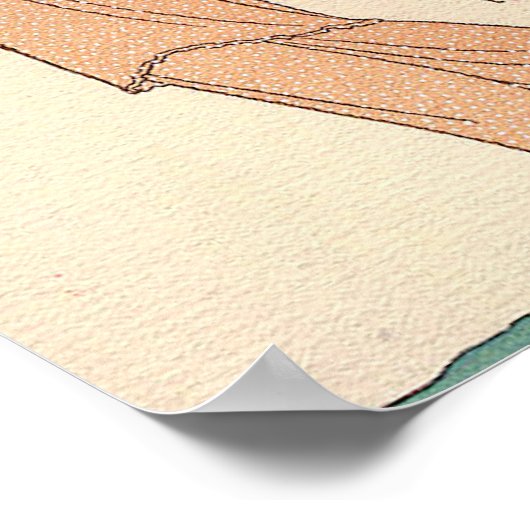 アールデコクロスオーバーイラストレーションゲームドレス ポスター (角)