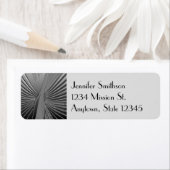 アールデコクロムパームリーフ – カスタマイズ可能 ラベル (インサイチュ)