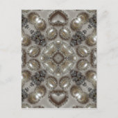 アールデコグラマラスヴィンテージファッショングレーベージュアート ポストカード (正面)