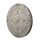 アールデコグラマラスヴィンテージファッショングレーベージュ ダーツボード (正面右)