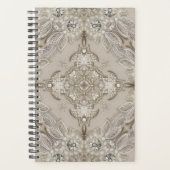 アールデコグラマラスヴィンテージファッショングレーベージュ プランナー手帳 (正面)