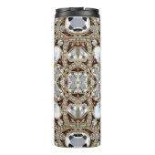 アールデコグラマラスヴィンテージファッションベージュ金ゴールド タンブラー (裏面)