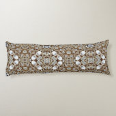 アールデコグラマラスヴィンテージファッションベージュ金ゴールド ボディピロー (裏面)