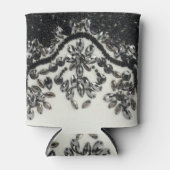 アールデコグラマラスヴィンテージファッション白黒 缶クーラー (正面)