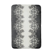 アールデコグラマラスヴィンテージファッション白黒Fl バスマット (正面縦)