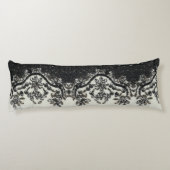 アールデコグラマラスヴィンテージファッション白黒Fl ボディピロー (裏面)