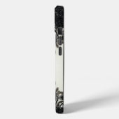 アールデコグラマラスヴィンテージファッション白黒Fl Case-Mate iPhoneケース (裏面 / 左)