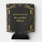 アールデコグラマラス金ゴールドオンブラック 缶クーラー (裏面)