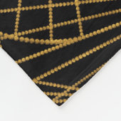 アールデコグラマー：ゴールデンファン。 フリースブランケット (角)