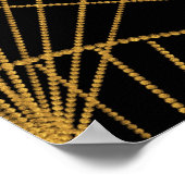 アールデコグラマー：ゴールデンファン。 ポスター (角)