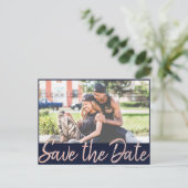 アールデコグラマー |ネイビーブルーバラ金ゴールド写真 案内ポストカード (スタンド正面)