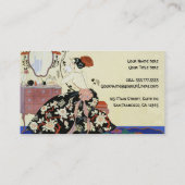 アールデコグラマー・レディ、女優またはメイクアップ・アーティスト 名刺 (裏面)