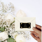 アールデコグラムヴィンテージウェディング差出人住所 ラベル