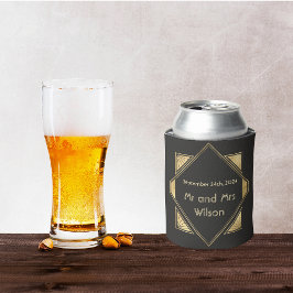 アールデコグラムヴィンテージウェディング 缶クーラー