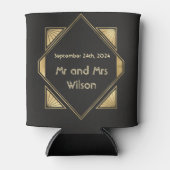 アールデコグラムヴィンテージウェディング 缶クーラー (正面)