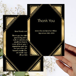 アールデコグラムヴィンテージサンキューカード 招待状