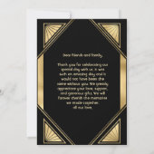 アールデコグラムヴィンテージサンキューカード 招待状 (裏面)